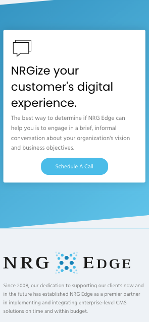 NRG Edge - website