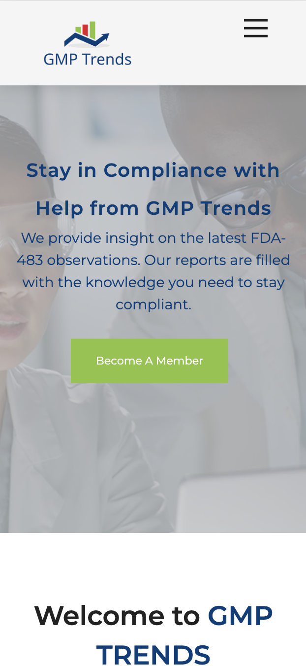 gmp trends - mobile site