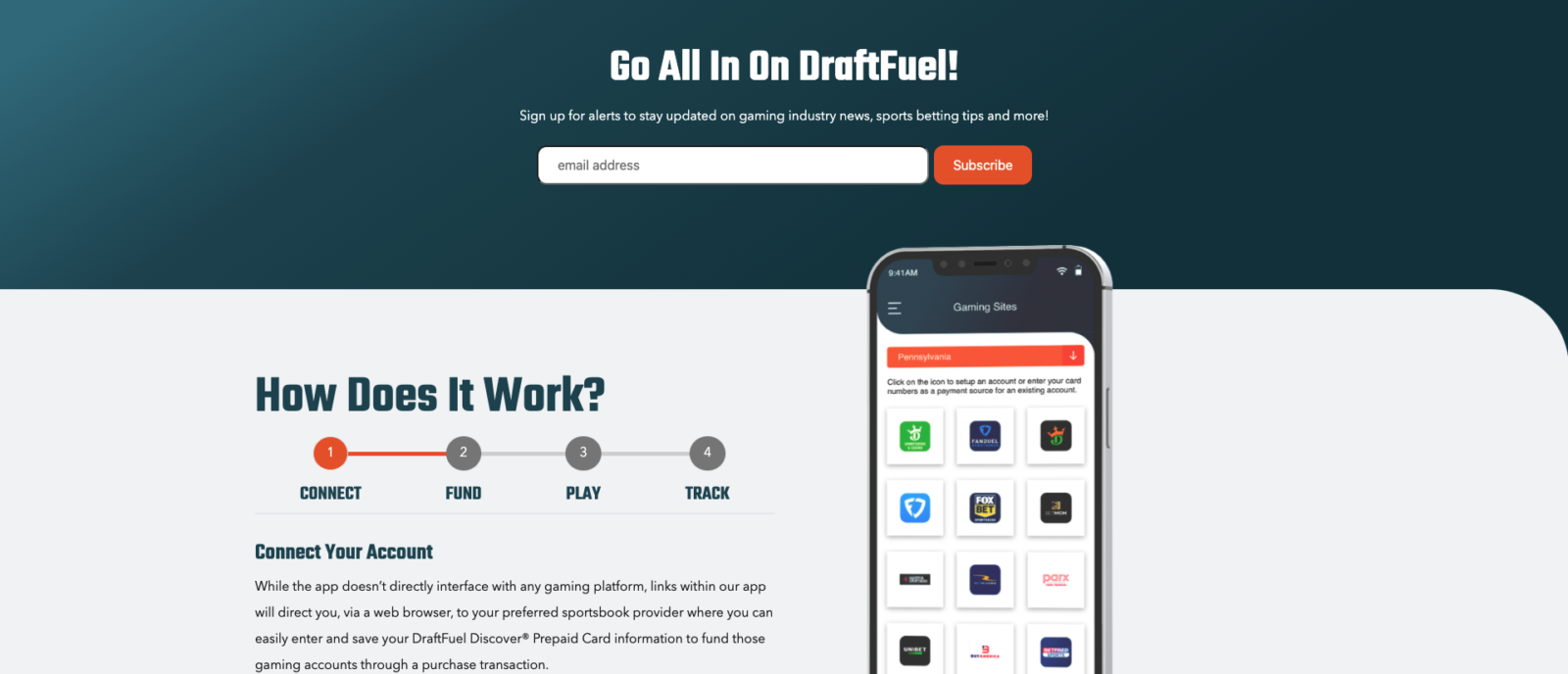 DraftFuel - website