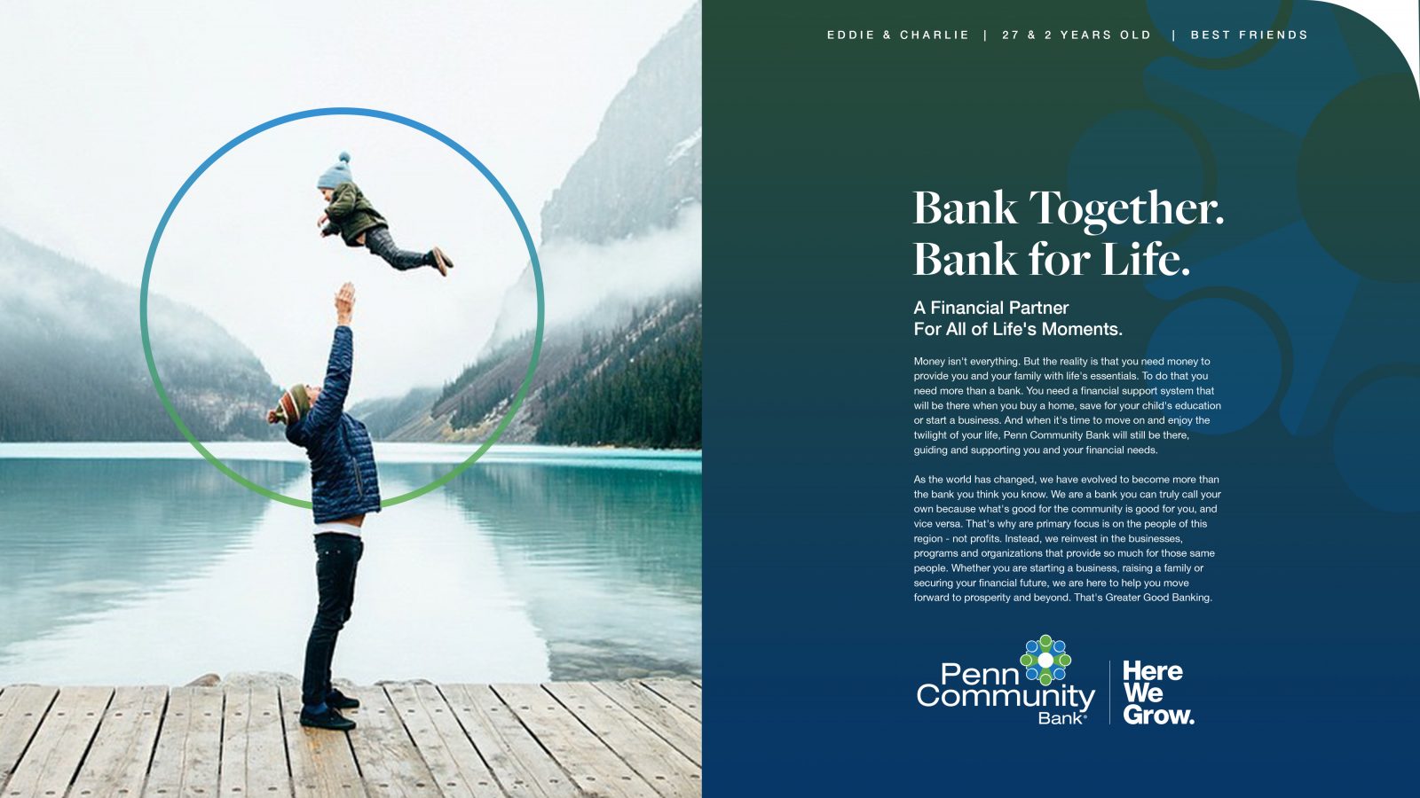 Penn Community Bank brand art
